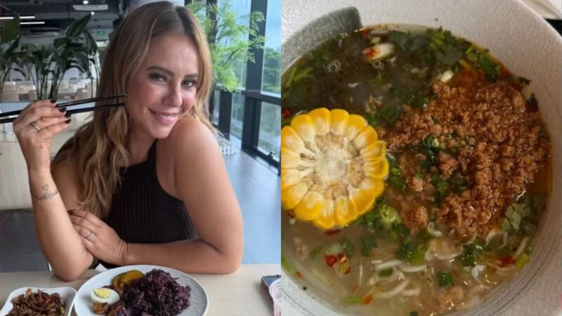 Paolla Oliveira enfrenta perrengue chique com comida na China: ‘Estou tentando’