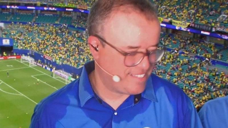 Passou mal? Narrador da Globo sofre durante transmissão de jogo do Brasil