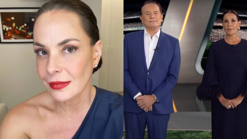 Recém-saída da Record, Carolina Ferraz foi puxada pelo braço ao vivo por Roberto Cabrini; relembre