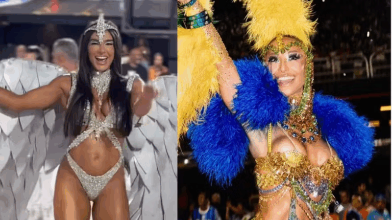 Rivalidade? Sabrina Sato reage a ex de Nicolas Prattes em ensaio da Vila Isabel