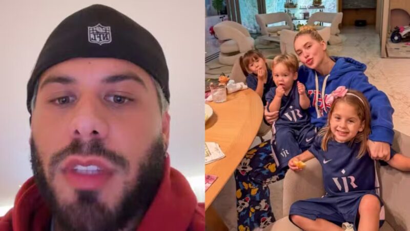 Rivalidade? Zé Felipe quebra silêncio após viagem de Virginia com filhos