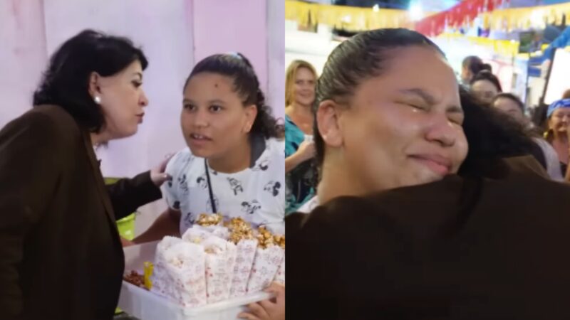 Roberta Miranda faz vendedora de pipoca chorar com atitude: ‘Sério?’
