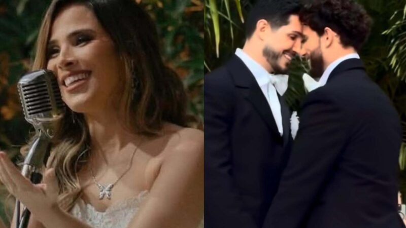 Roupa branca de Wanessa em casamento de amigos causa polêmica: ‘Vestida de noiva?’