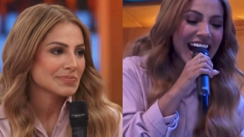 Roupa de cantora gospel no ‘Encontro’ chama atenção: ‘A única’