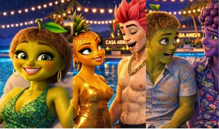 Sai da frente, Ballerina Cappuccina: reality show de frutas de IA é a nova sensação do TikTok