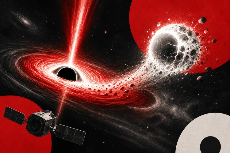Sonda Einstein registra possível buraco negro despedaçando uma anã branca