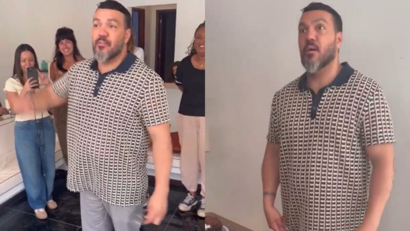 Spoiler? Belo comemora aniversário nos bastidores de Três Graças e atriz aparece vestida de noiva