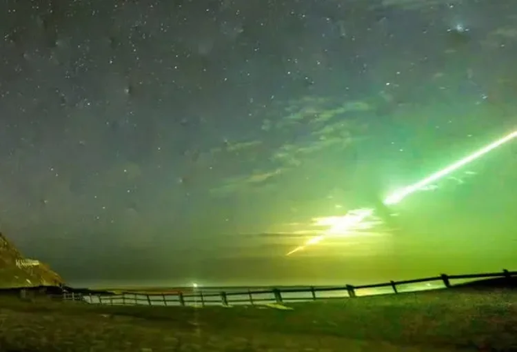 Temporada das 'bolas de fogo': meteoro verde atravessa o céu da Europa