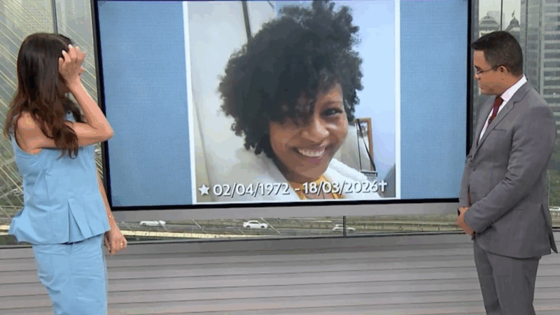 Tristeza! Apresentadora da Globo chora ao vivo ao noticiar morte de colega: ‘Não consigo’