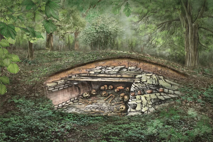 Túmulos de 5 mil anos revelam famílias do Neolítico