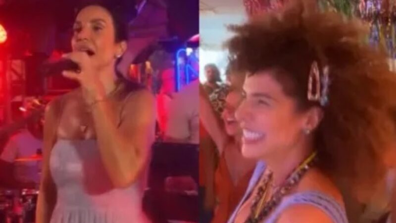 Veja a reação de Ivete ao ver Vanessa da Mata dançar música até o chão