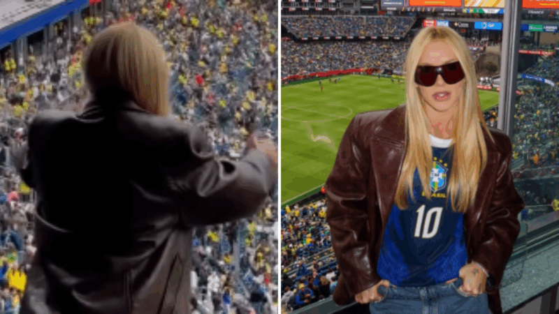 Virginia dá ‘tchauzinho’ para torcida do Brasil em estádio e web detona: ‘Vergonha alheia’