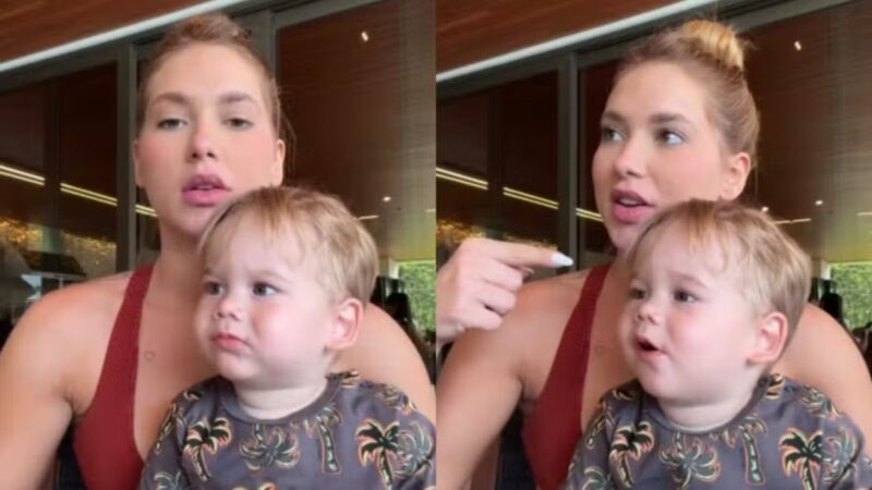 Virginia mostra hematoma na testa de José Leonardo; saiba o que aconteceu