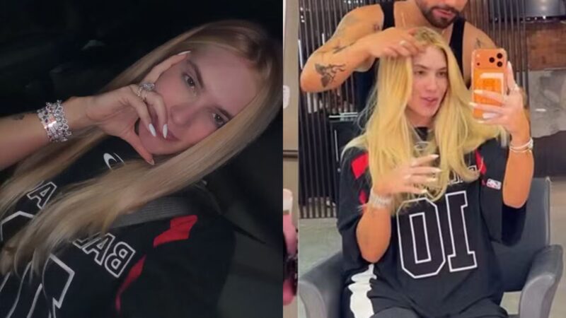 Virginia vira a madrugada em salão e choca web com novo visual: ‘Ficou…’