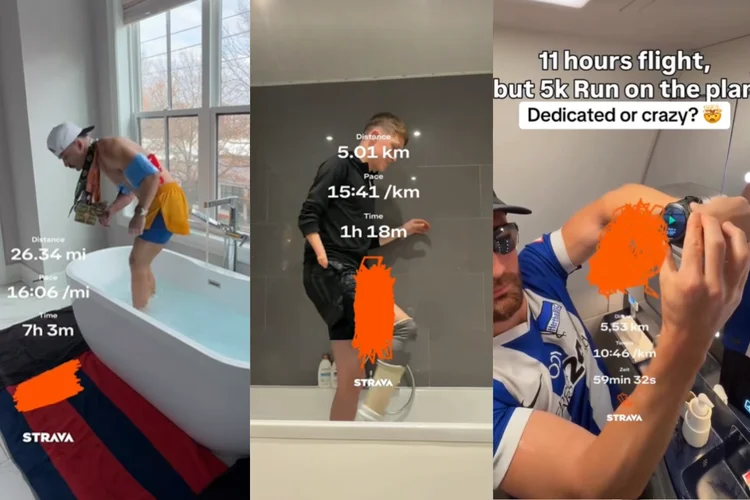 Você correria 5 km dentro de um banheiro? Conheça a nova corrida viral do TikTok