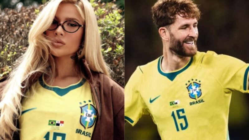 Voltaram? Karoline Lima surge com camiseta de Leo Pereira e jogador reage
