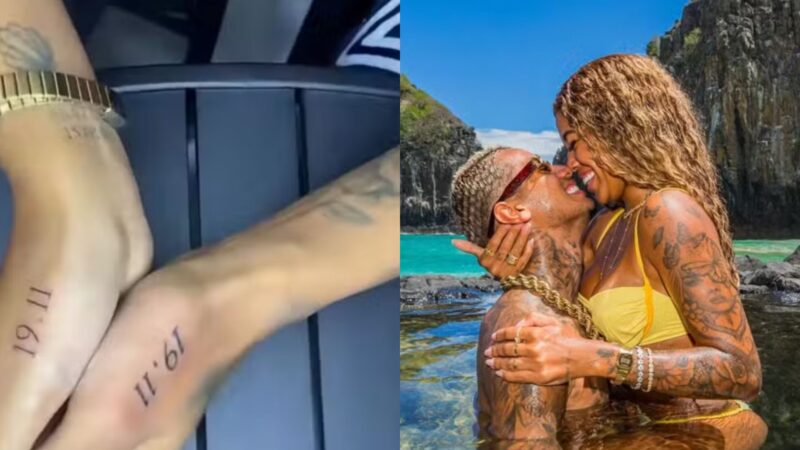 Web reage a tatuagem de casal de Vivi Noronha e Da Furia: ‘Mesma skin’