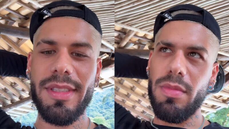 Zé Felipe muda visual, descolore o cabelo e se arrepende:’Larguei mão’